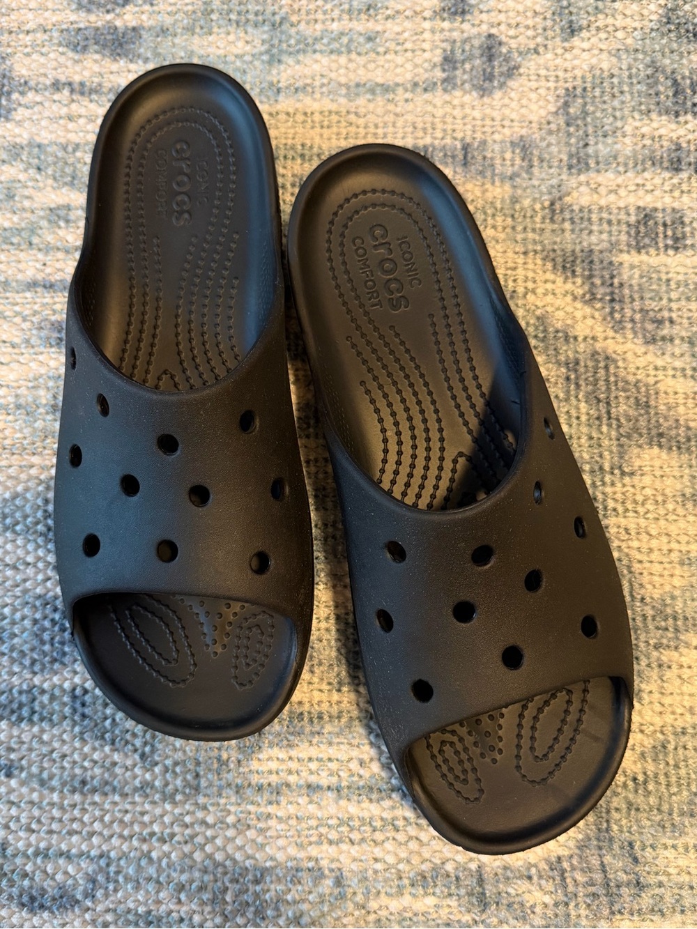Crocs Iconic Comfort Platform Slide - Black